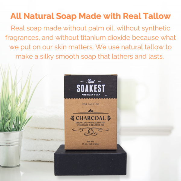 Scented Charcoal Bar Soap - Image 2