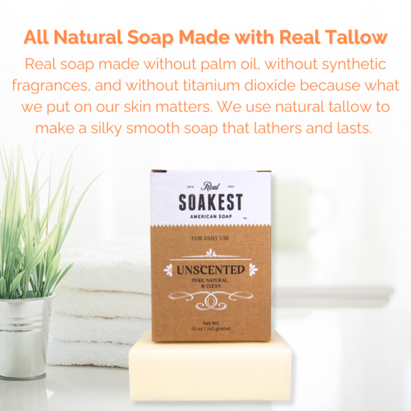 Original Unscented Natural Bar Soap - Image 2